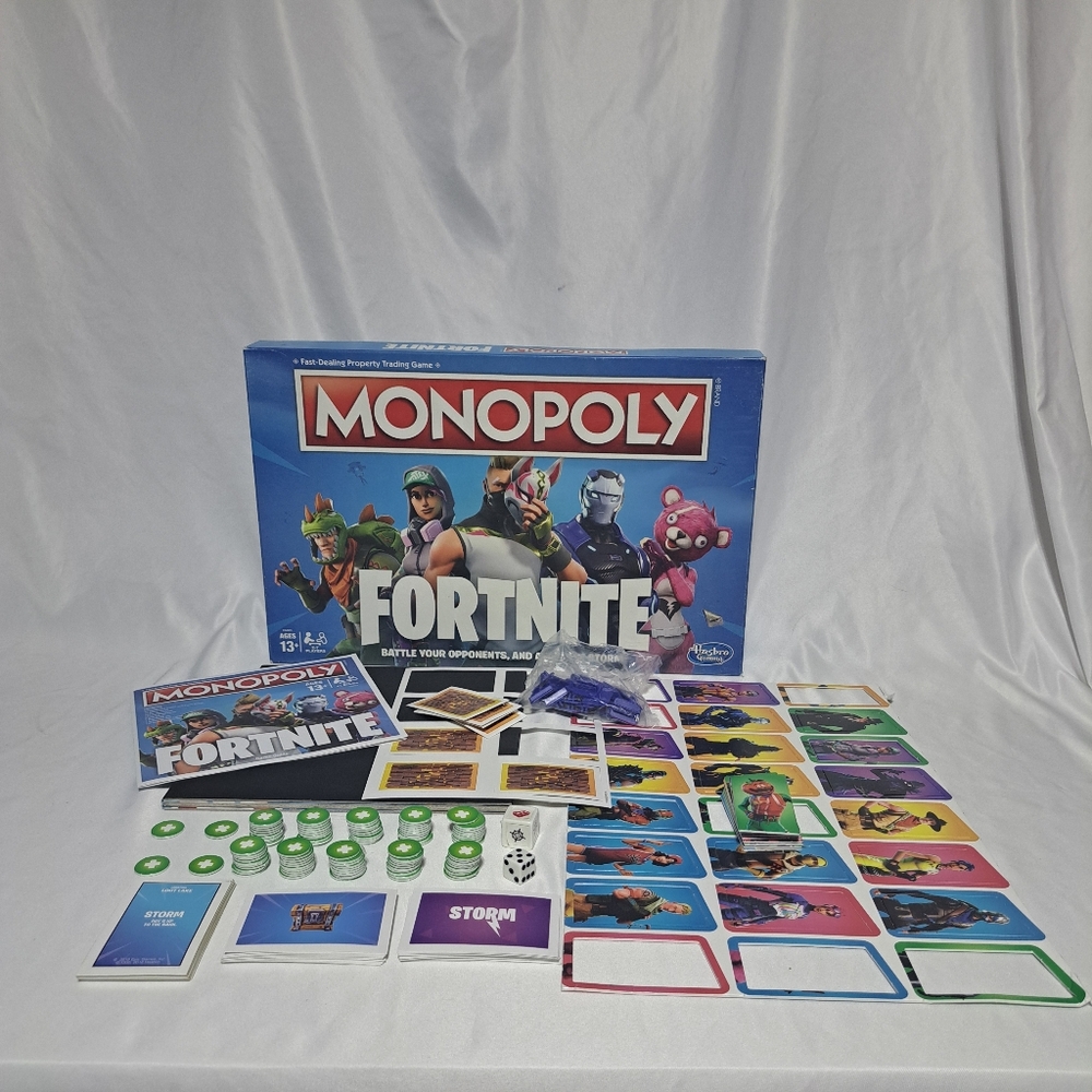 MONOPOLY Fortnite Edition Board Game Original Nearly Complete